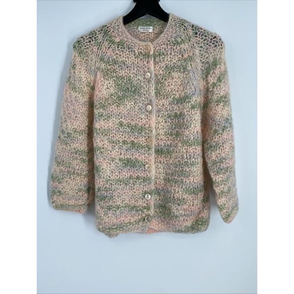 Handmade Corchet Knit Cardigan Women’s Medium Casual Cottage Praire Grunge 839 - Picture 1 of 8